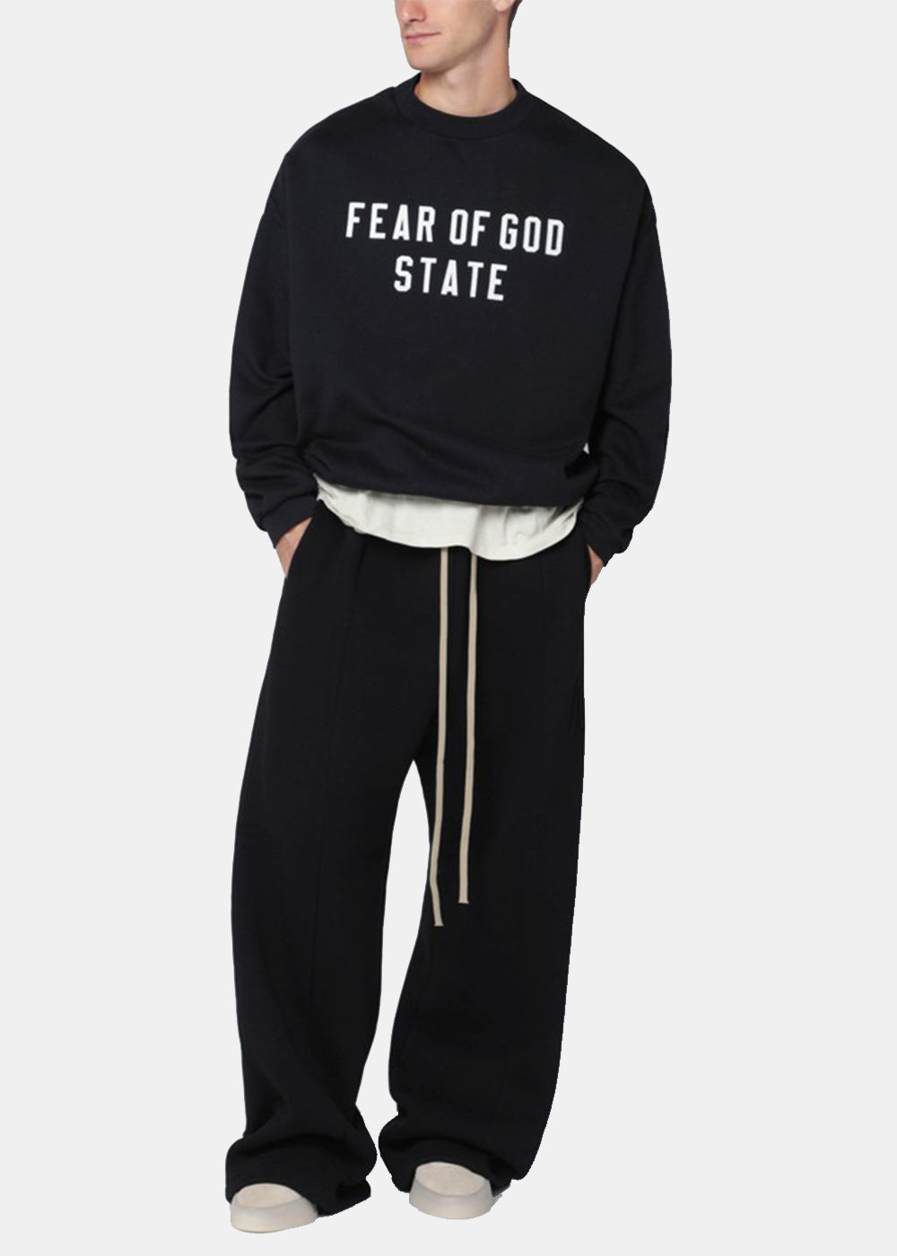 Jet Black 90s Fit Fleece Crewneck Fear of god оригінал – Купити в Україні – детальний вид