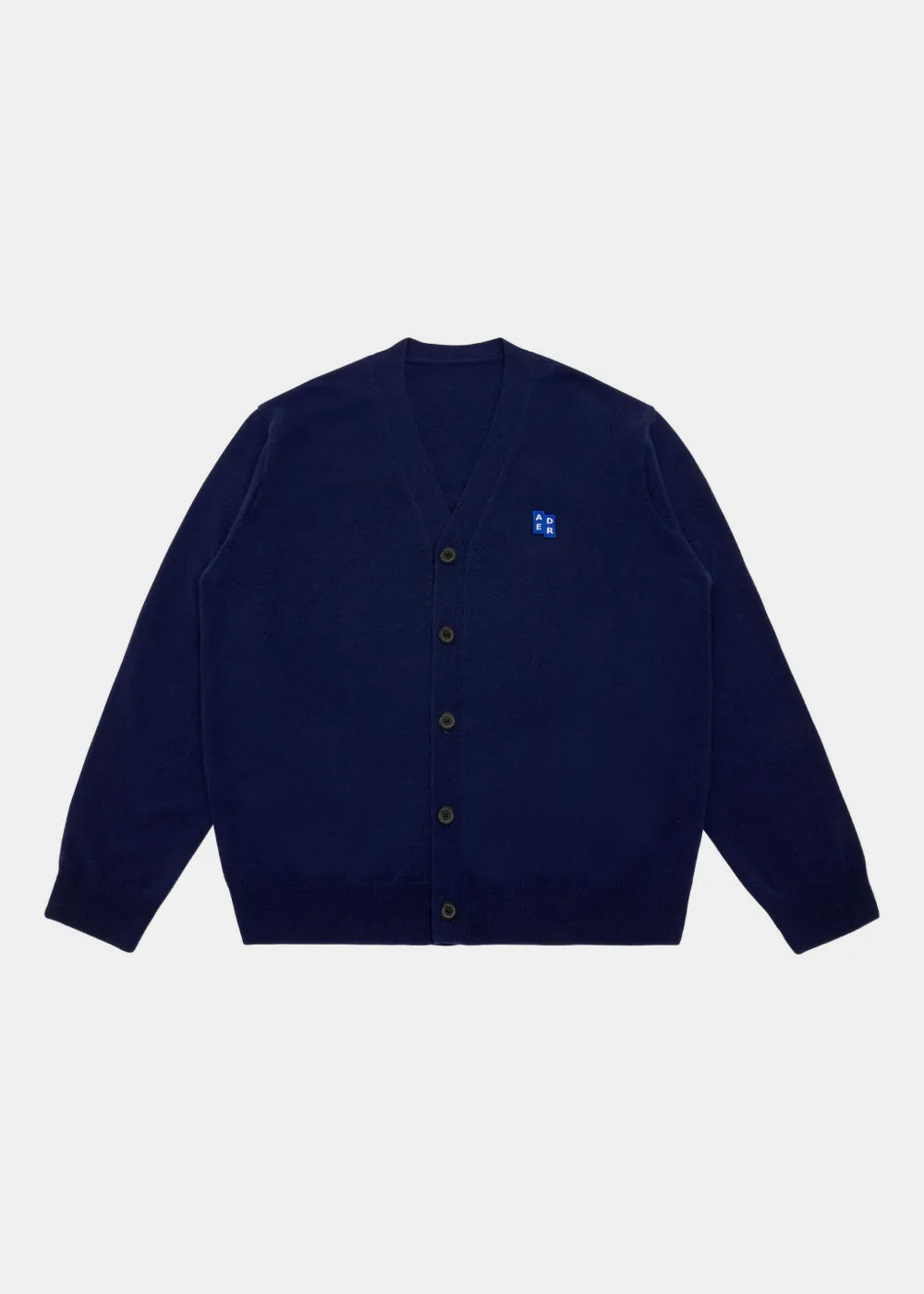 Blue Button-Fastening Logo-Detail Cardigan Ader error оригінал – Купити в Україні – боковий вид