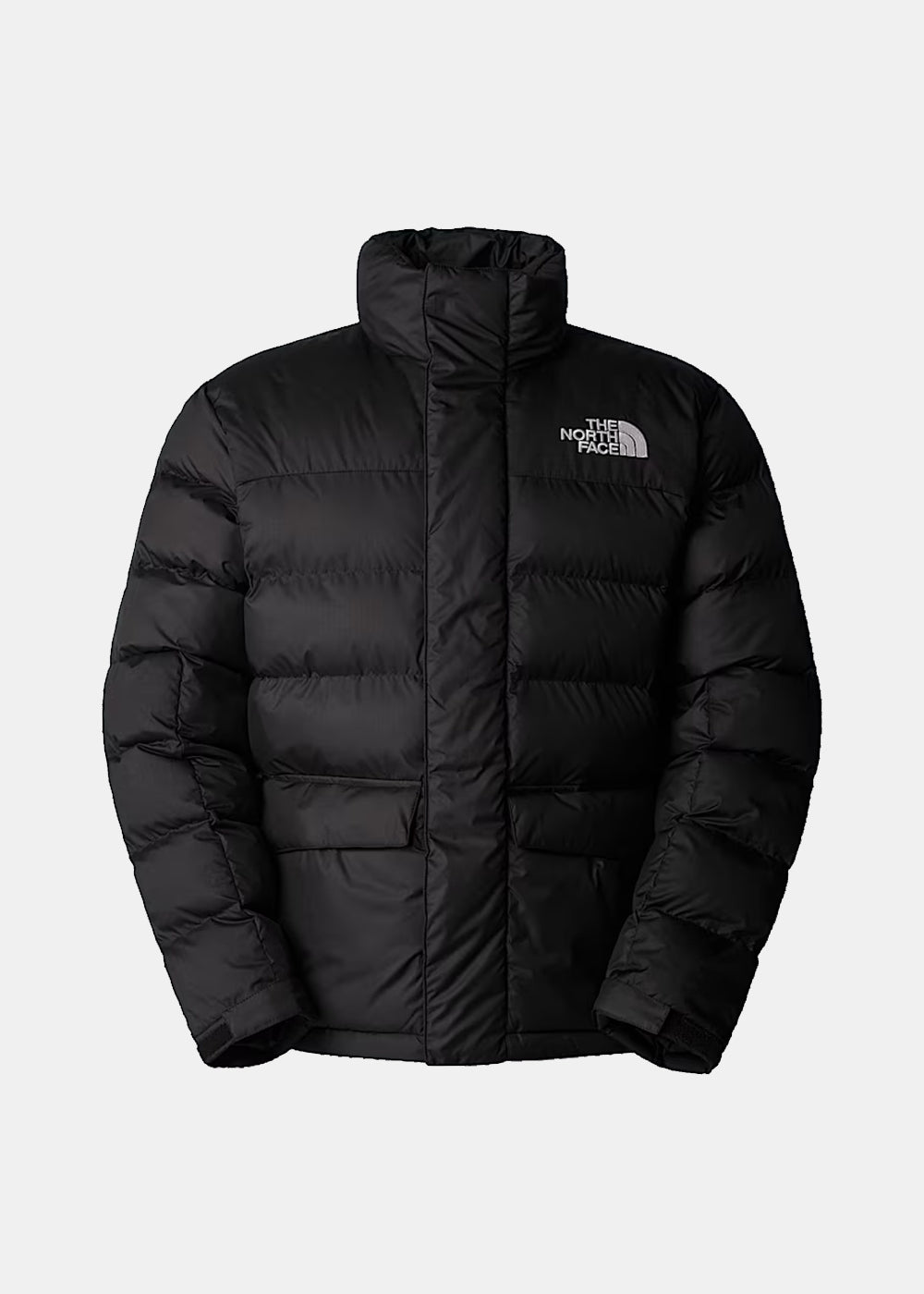 Black Quilted Padded Jacket The north face – Гарантія оригінальності – боковий вид