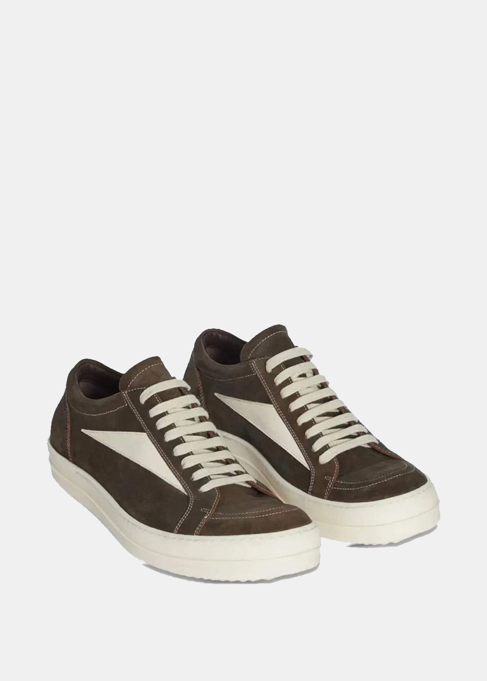 Dark Brown Suede Sneakers Rick owens – Гарантія оригінальності – детальний вид