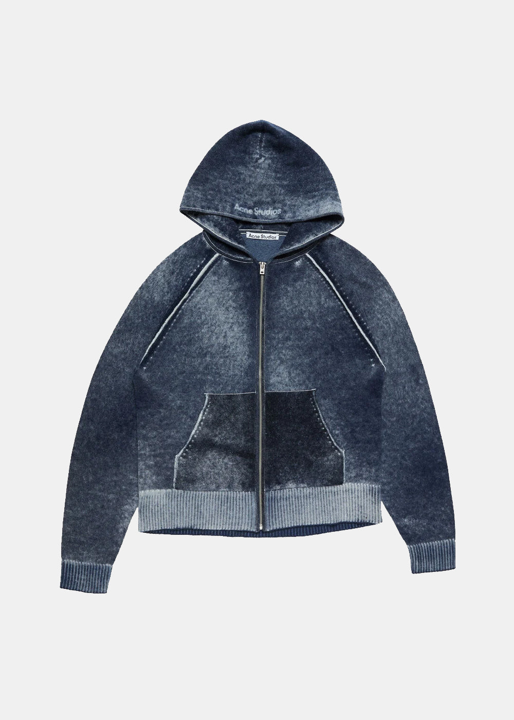 Navy Blue Burgundy Kupiter Cashmere Acne studios – Гарантія оригінальності – боковий вид