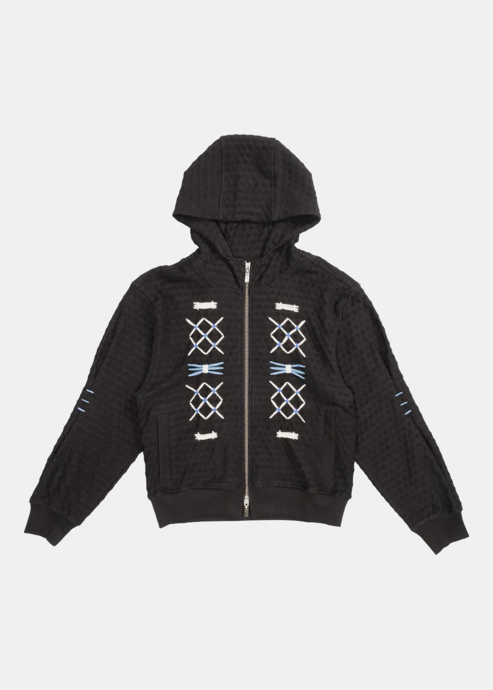Black Quilted Hoodie Ader error оригінал – Купити в Україні – боковий вид