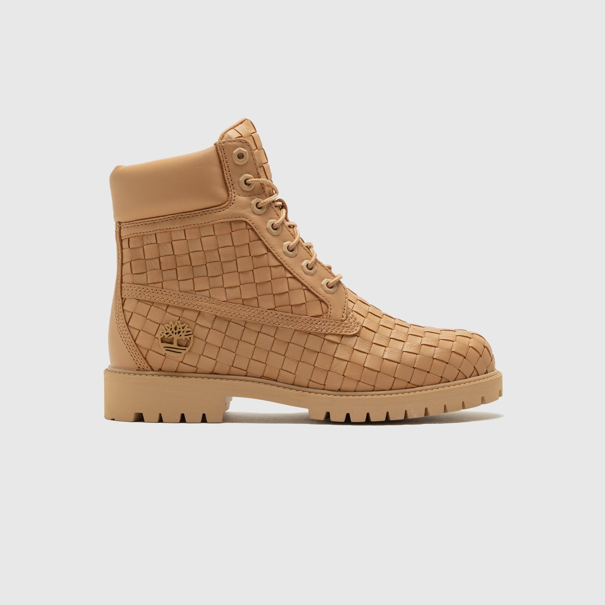 Premium Woven 6 Inch Boot Beige Full-Grain Timberland – Гарантія оригінальності – боковий вид