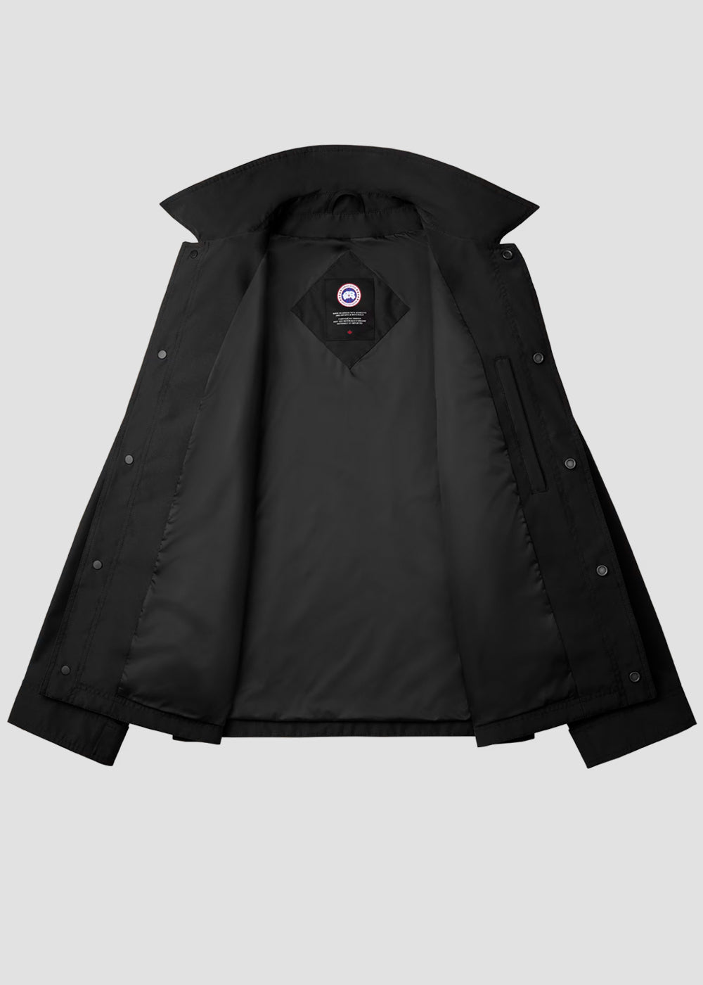 Black Burnaby Chore Coat Canada goose – Гарантія оригінальності – вид ззаду