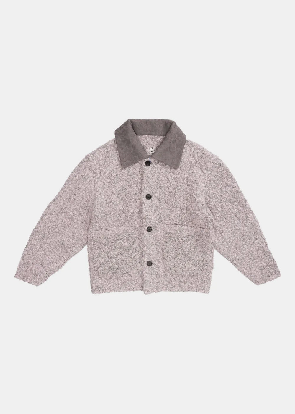 Purple Textured-Collar Elbow-Patch Cardigan Ader error – Гарантія оригінальності – боковий вид