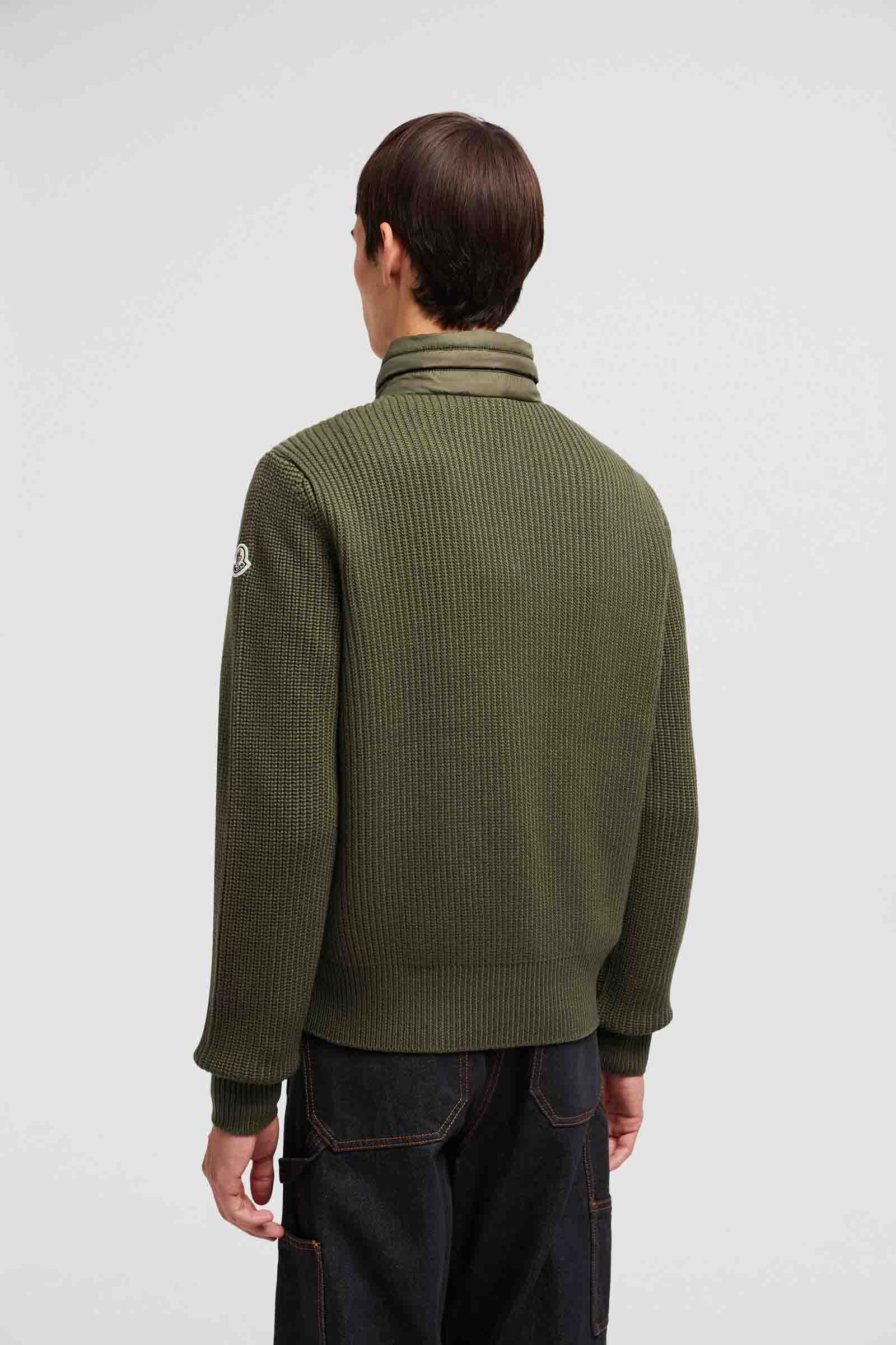 Wool Quilted Cardigan Moncler оригінал – Купити в Україні – збільшений вид - MONCLER