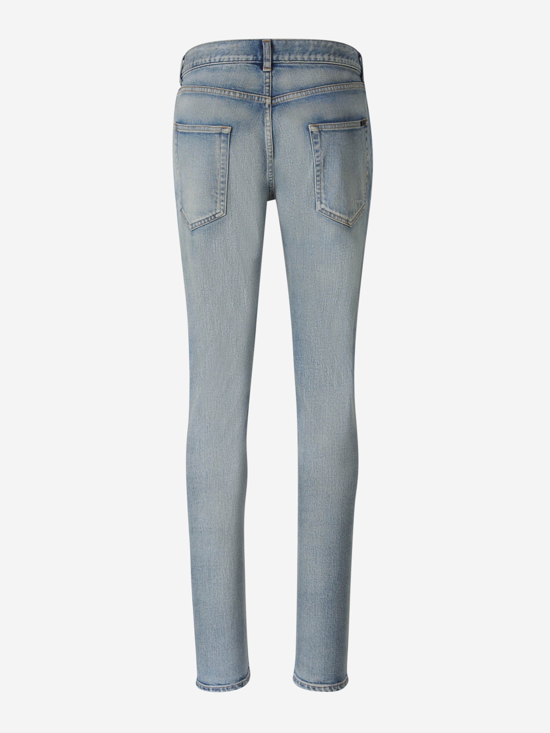 Slim Cotton Jeans Saint laurent – Гарантія оригінальності – вид ззаду