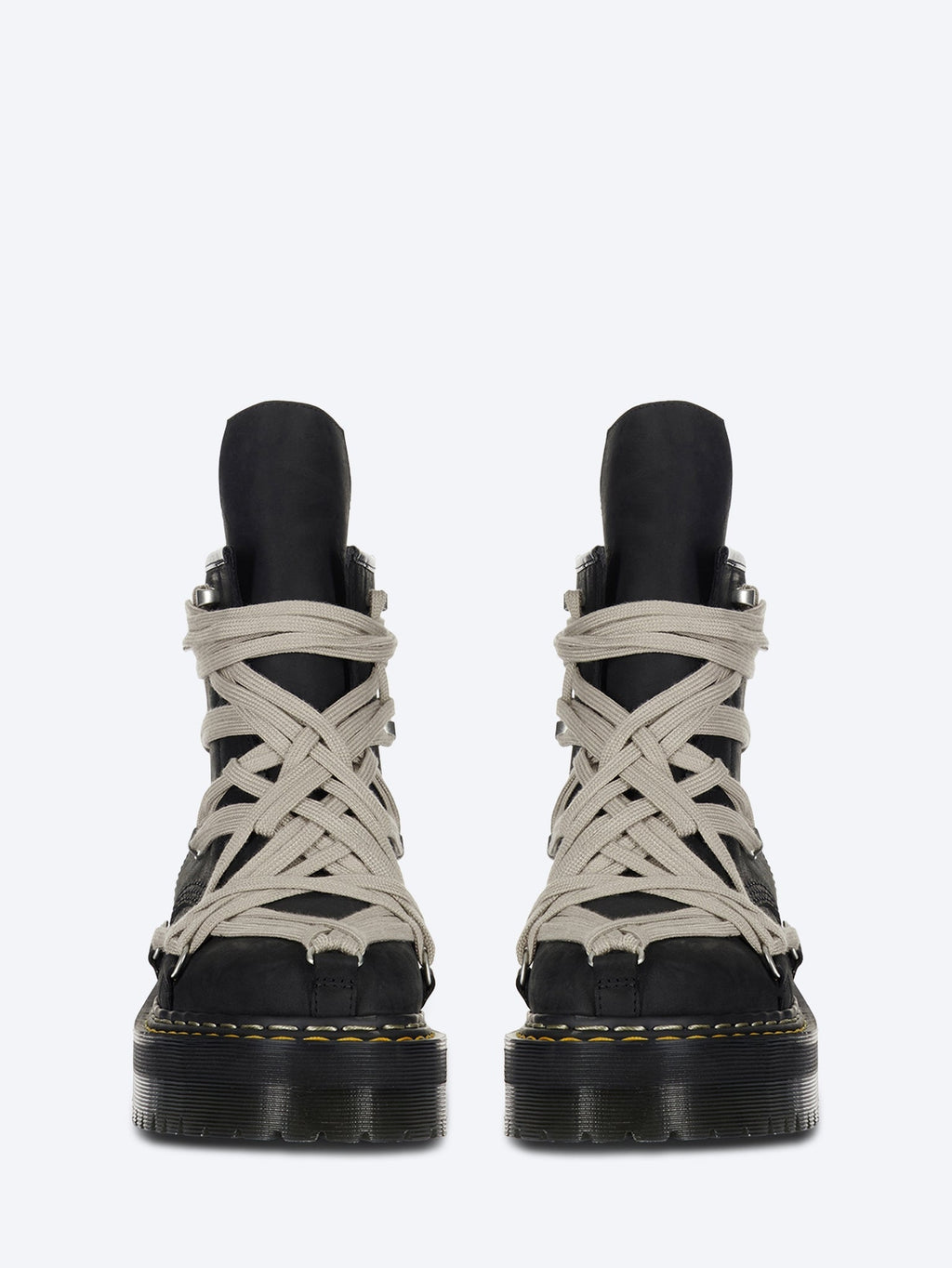 Оригінальна 1b60 quad sole pentalace boots RICK OWENS – вид ззаду