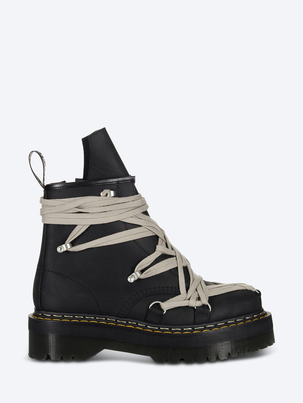 Оригінальна 1b60 quad sole pentalace boots RICK OWENS – боковий вид