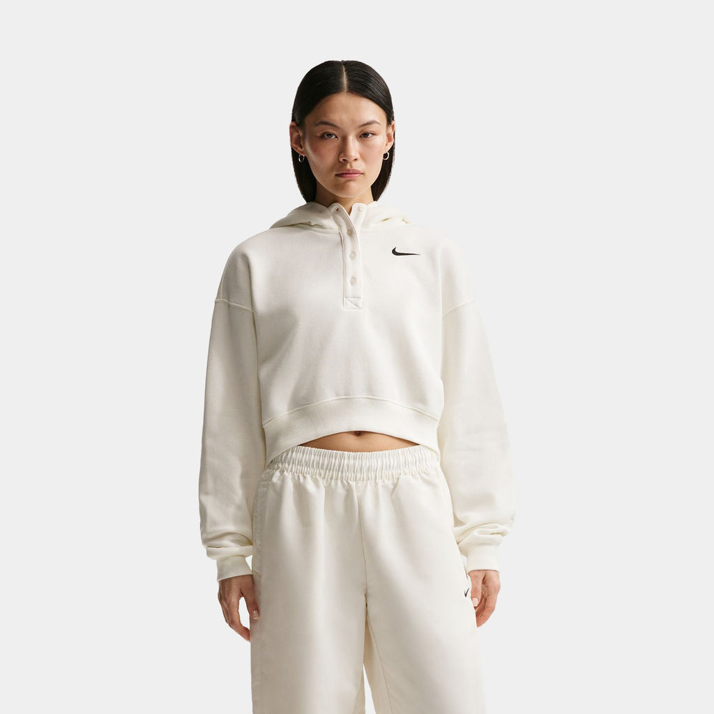 Nsw Phoenix Fleece Oversized Cropped Womens Hoodie Nike оригінал – Купити в Україні – боковий вид