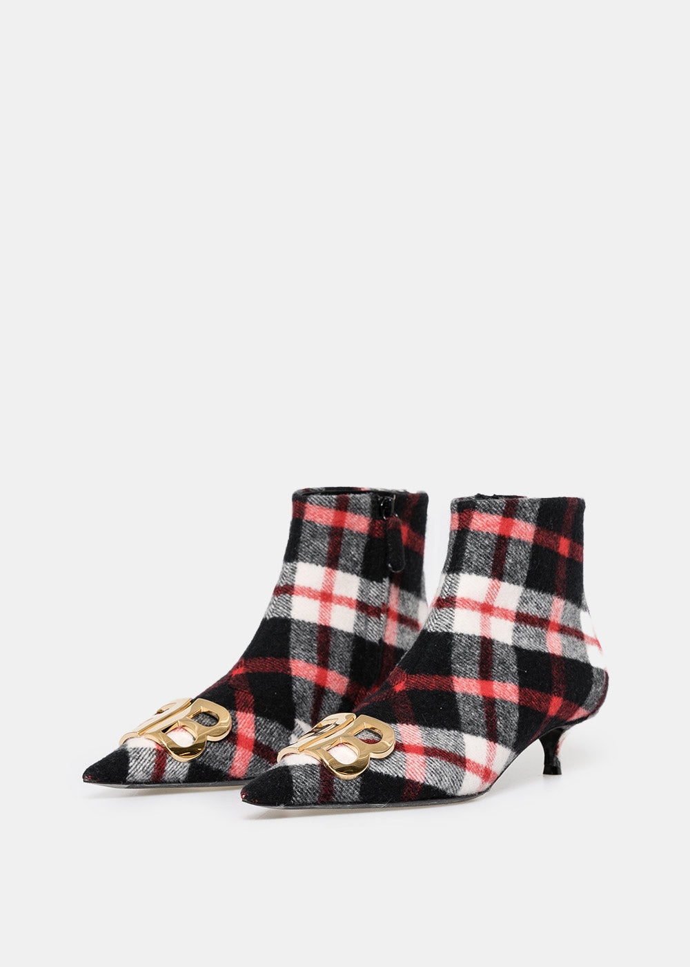 Оригінальна Red & Navy Flannel Bb Booties Balenciaga – детальний вид