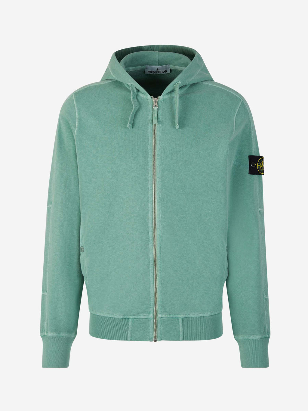 Оригінальна Cotton Zipper Sweatshirt Stone island – боковий вид