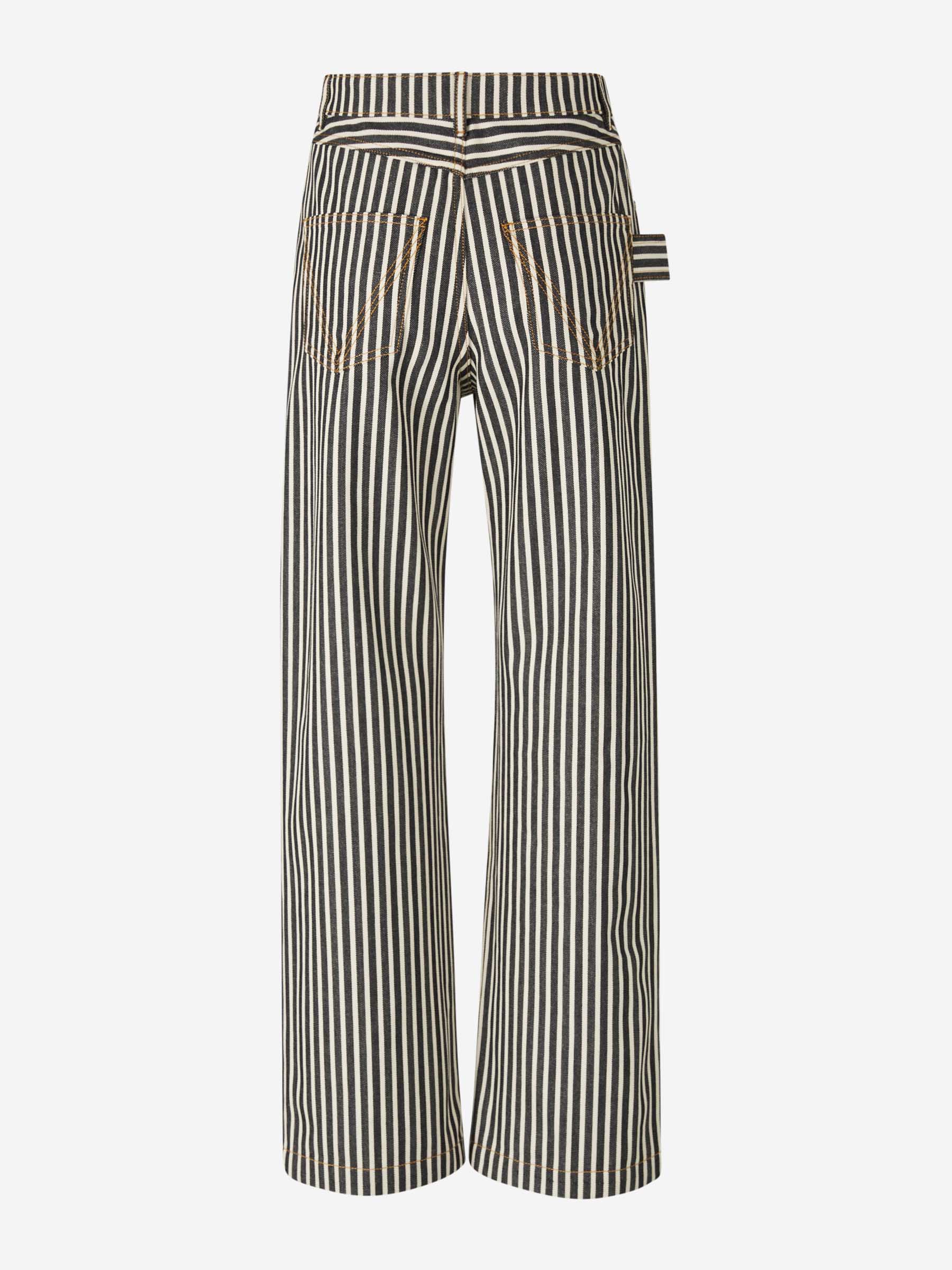 Striped Drill Trousers Bottega veneta – Гарантія оригінальності – детальний вид