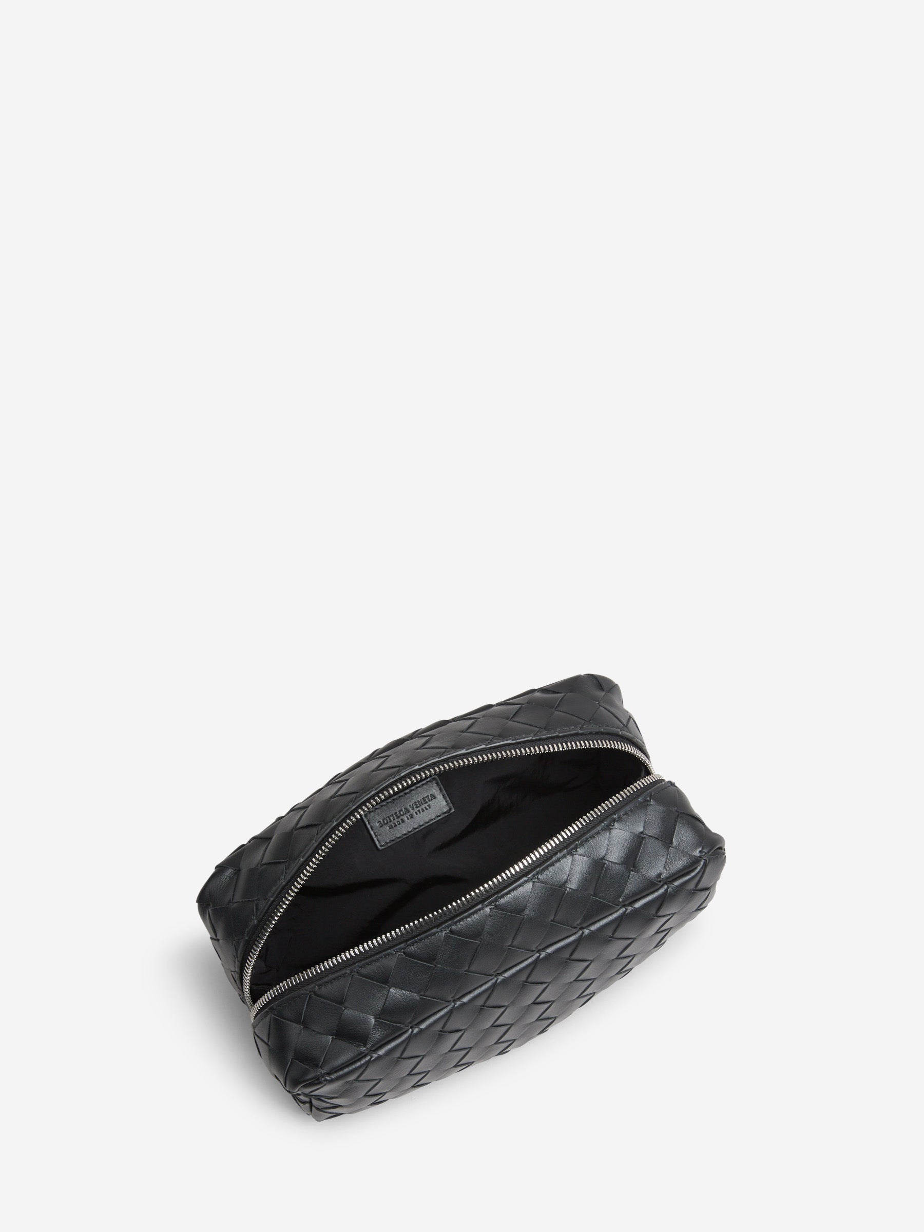 Intrecciato Leather Toiletry Bag Bottega veneta – Гарантія оригінальності – збільшений вид