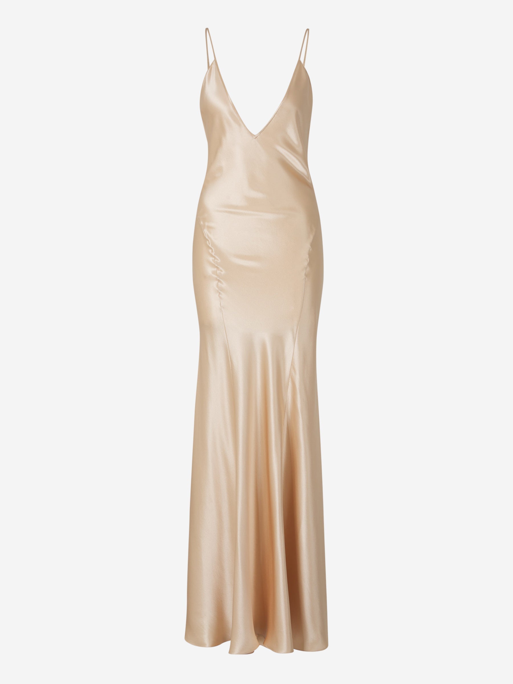 Vestido MIDI Lencero Satén Saint laurent оригінал – Купити в Україні – боковий вид