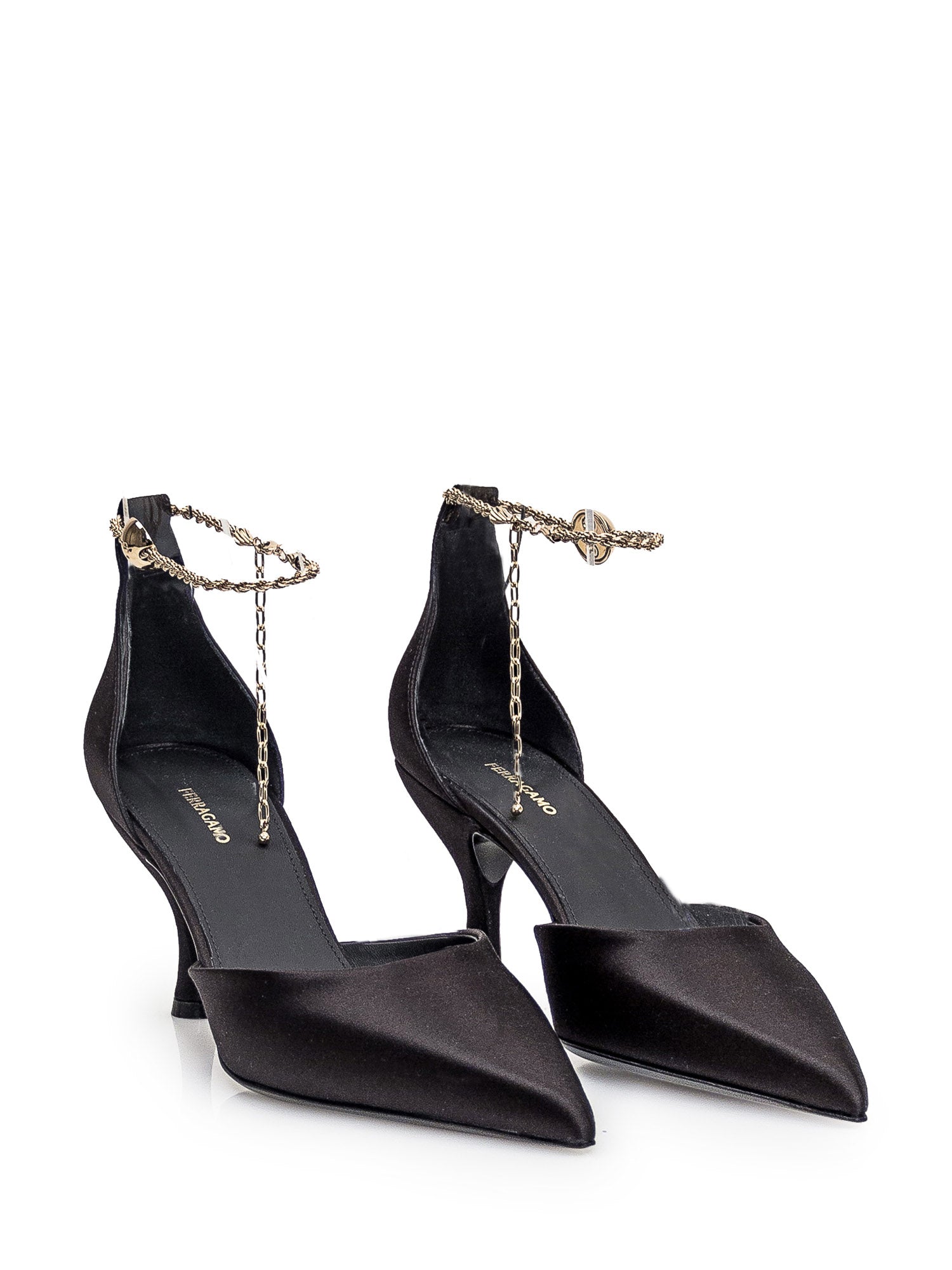 Décolleté With Chain Salvatore ferragamo – Гарантія оригінальності – вид ззаду