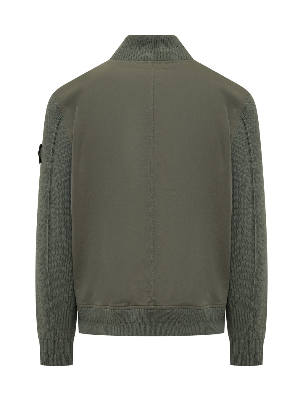 Оригінальна Bomber Jacket With Knitted Sleeves Stone island – вид ззаду