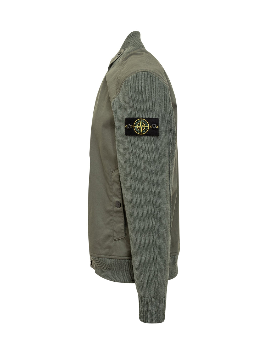 Оригінальна Bomber Jacket With Knitted Sleeves Stone island – детальний вид