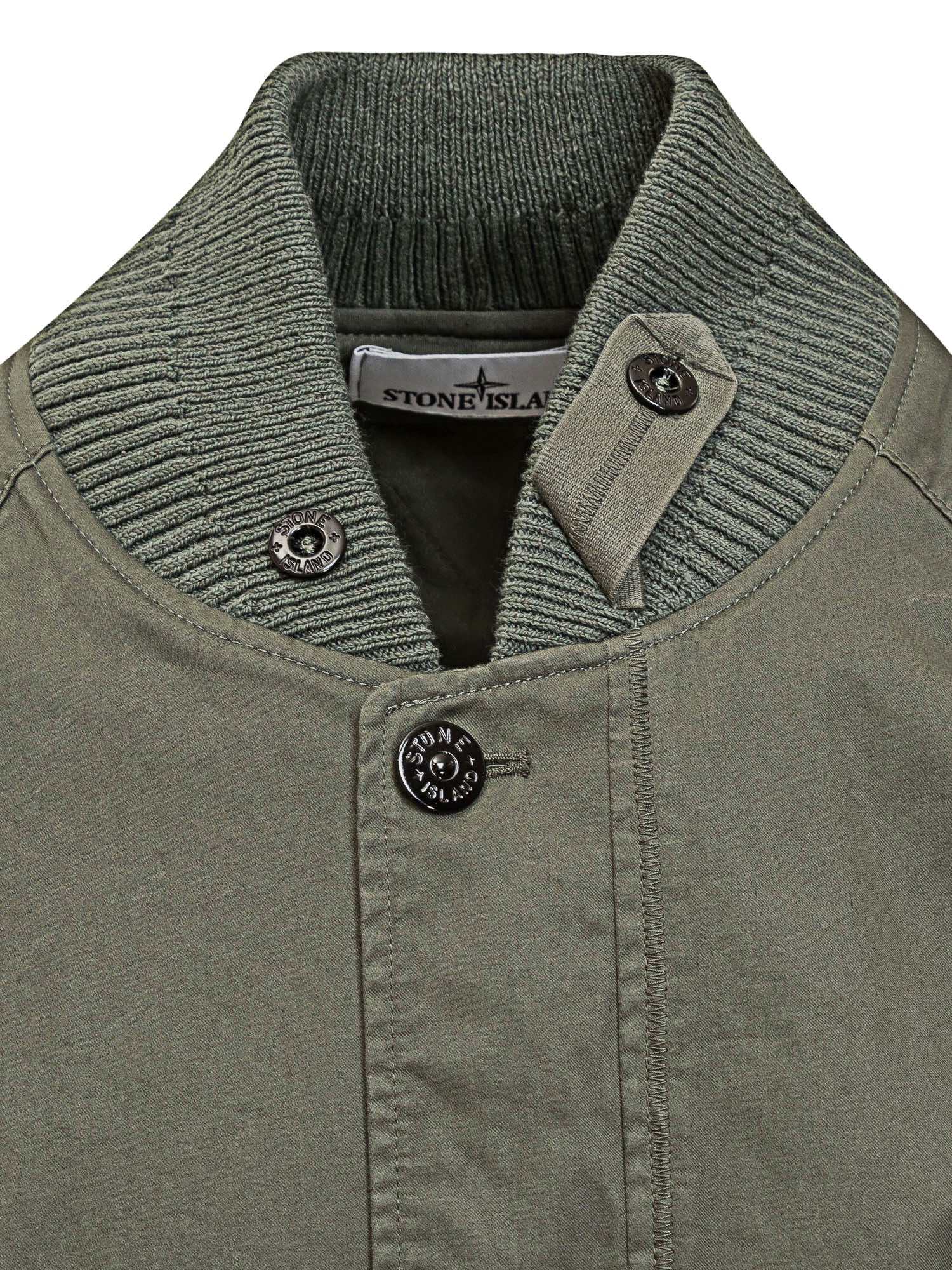 Оригінальна Bomber Jacket With Knitted Sleeves Stone island – збільшений вид