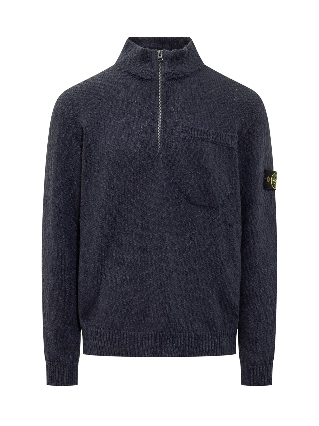 Sweater With Logo Stone island – Гарантія оригінальності – боковий вид