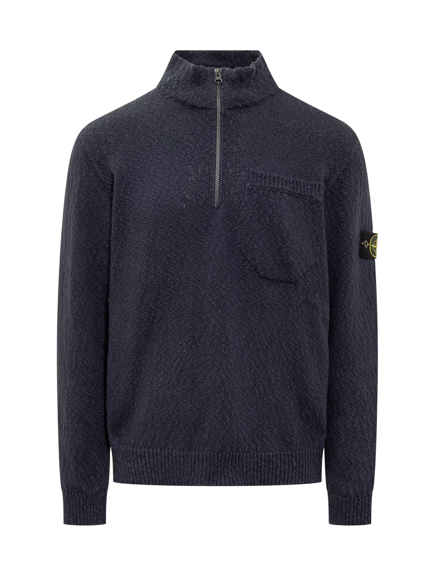 Sweater With Logo Stone island – Гарантія оригінальності – боковий вид