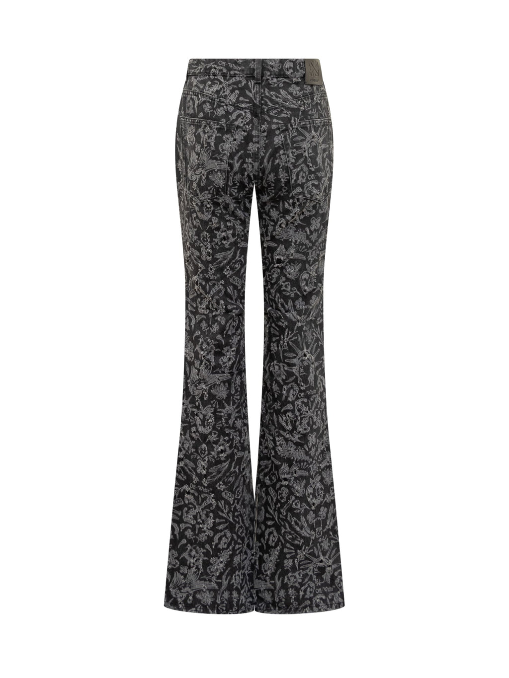 Оригінальна Tattoo Jeans Off-white – вид ззаду