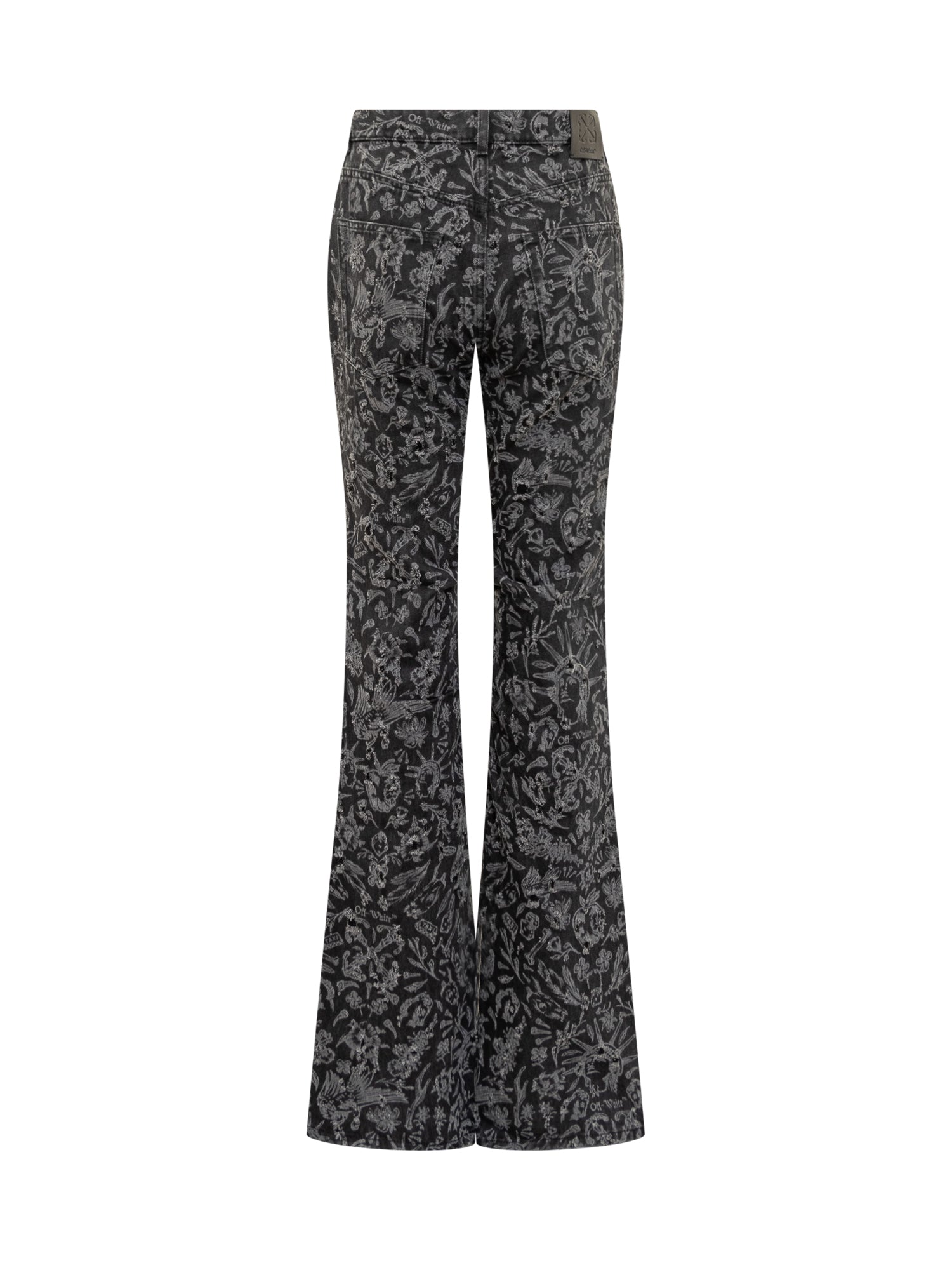 Оригінальна Tattoo Jeans Off-white – вид ззаду