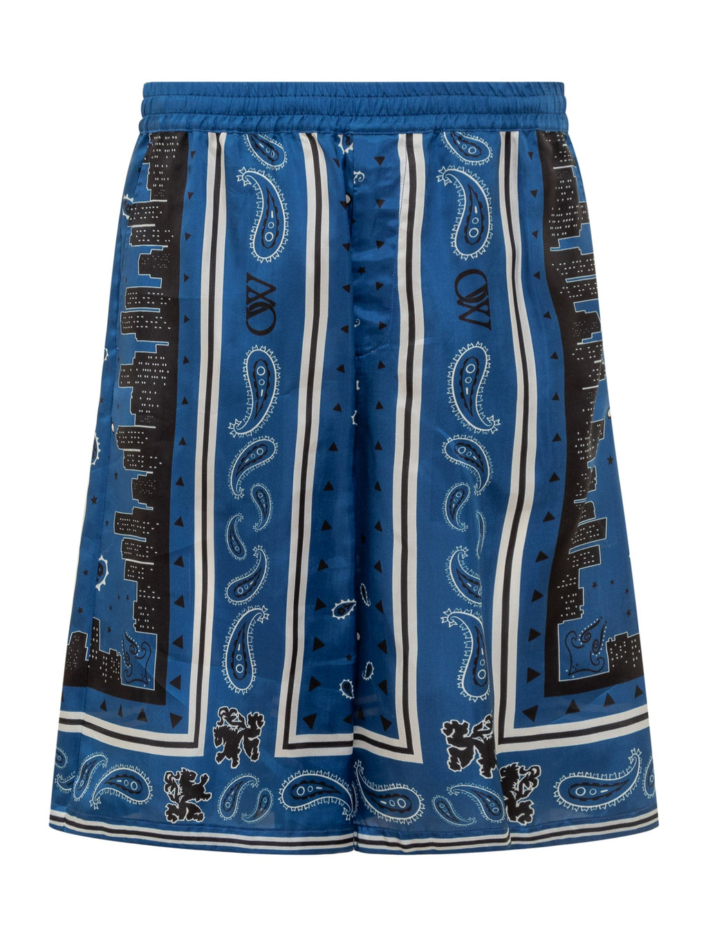 Shorts With Bandana Motif. Off-white – Гарантія оригінальності – боковий вид