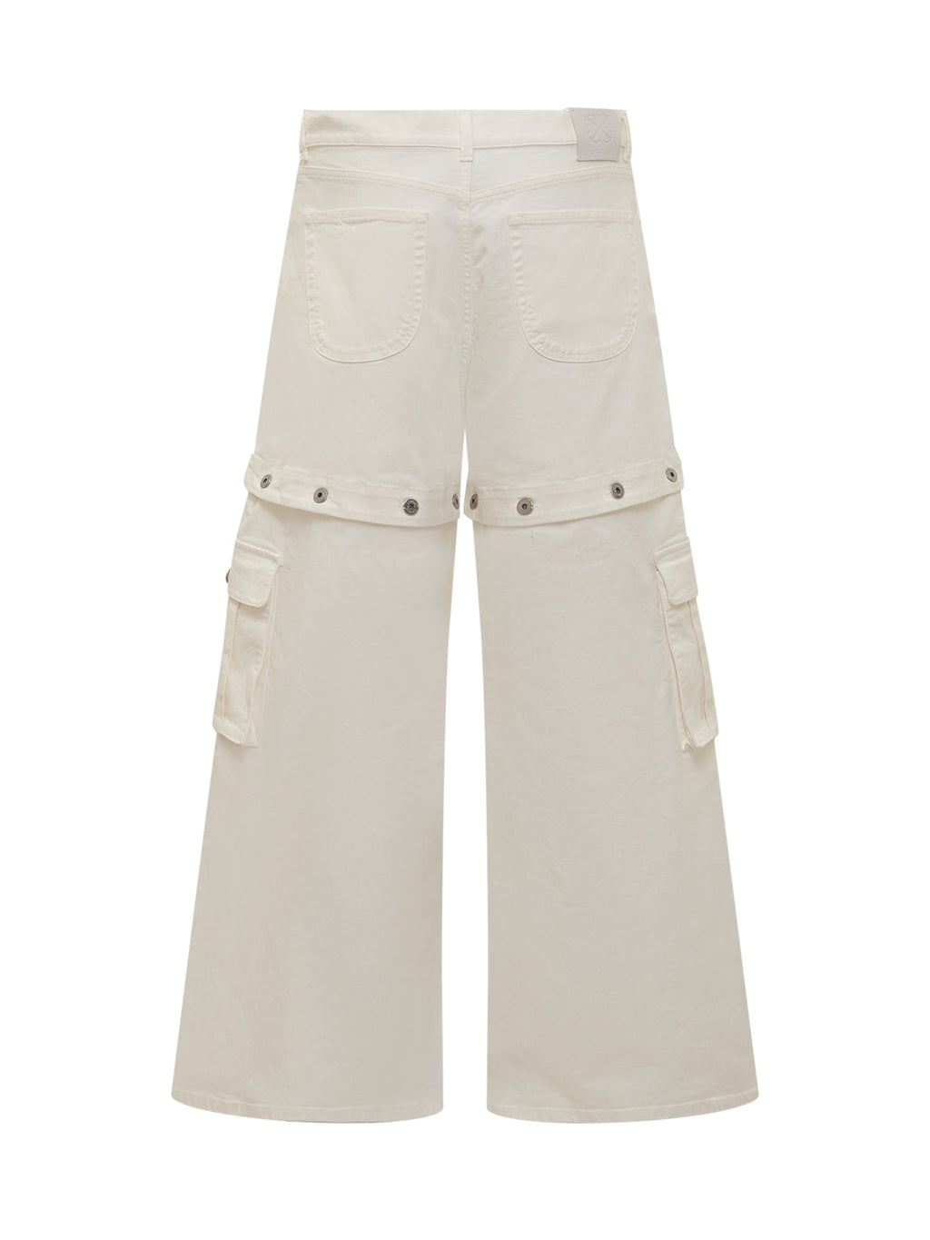 Super Baggy Jeans With 90s Logo. Off-white – Гарантія оригінальності – вид ззаду