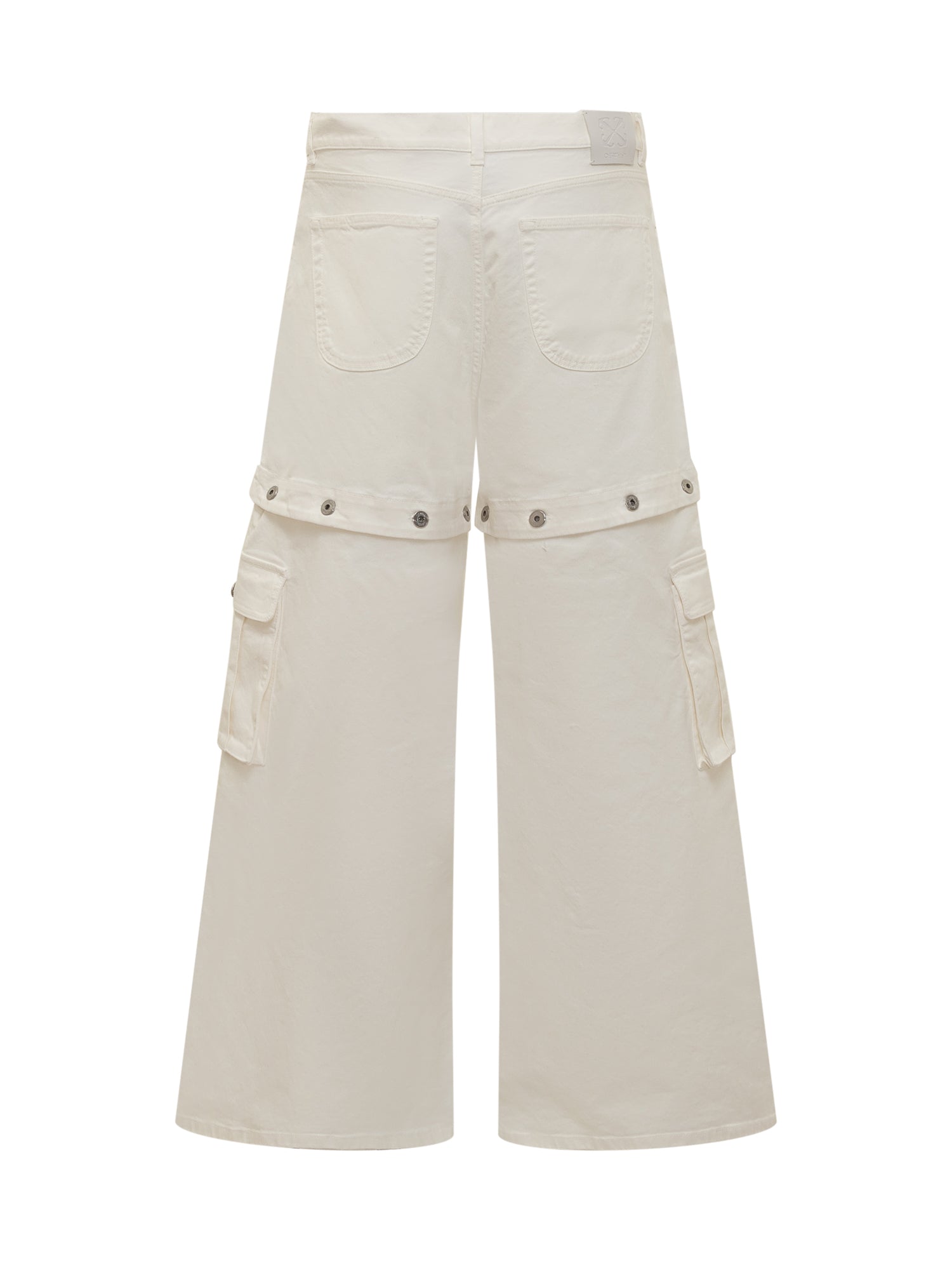 Super Baggy Jeans With 90s Logo. Off-white – Гарантія оригінальності – вид ззаду