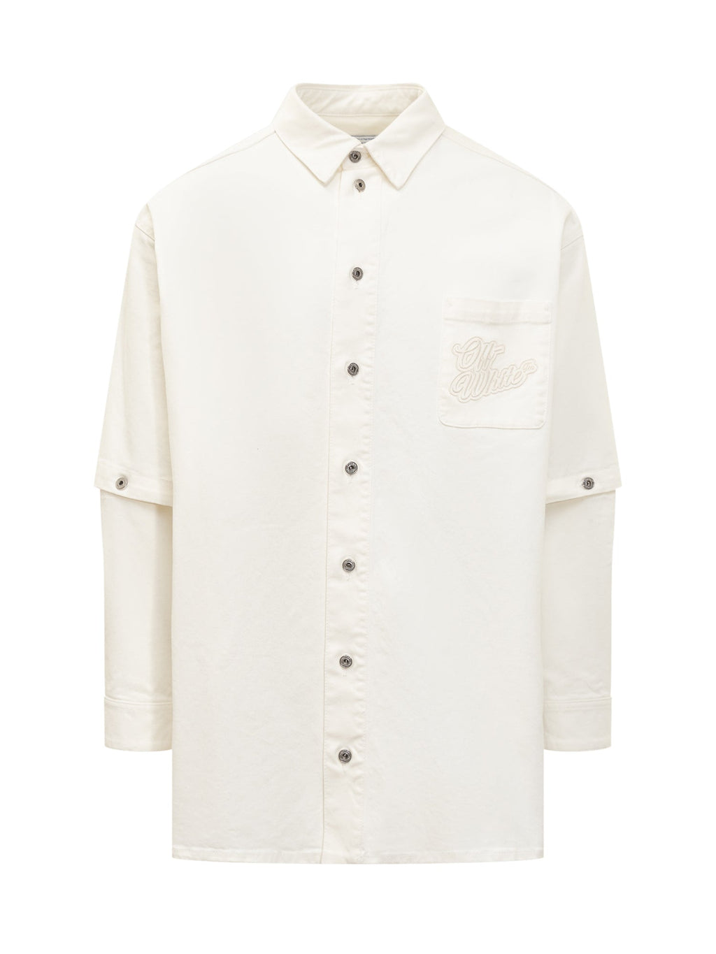 Shirt With Logo Off-white оригінал – Купити в Україні – боковий вид