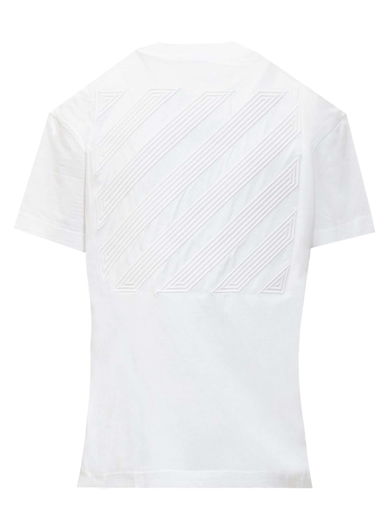 Diagonal T-Shirt Off-white – Гарантія оригінальності – вид ззаду