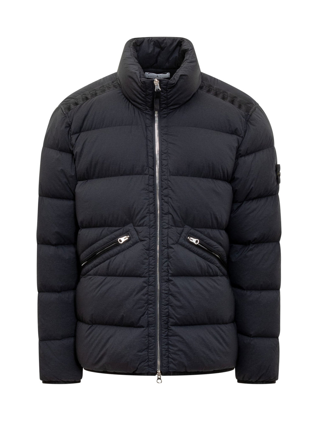 Оригінальна Down Jacket With Logo Stone island – боковий вид