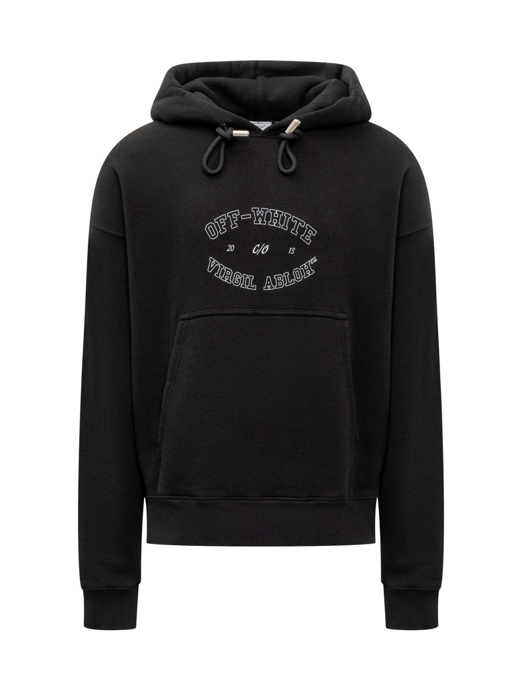 Hoodie With Logo Off-white – Гарантія оригінальності – боковий вид