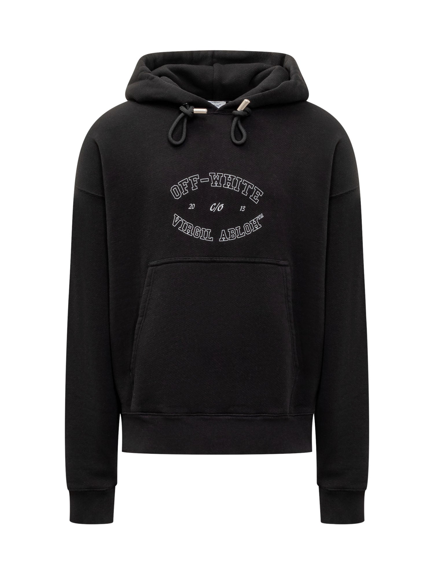 Hoodie With Logo Off-white – Гарантія оригінальності – боковий вид