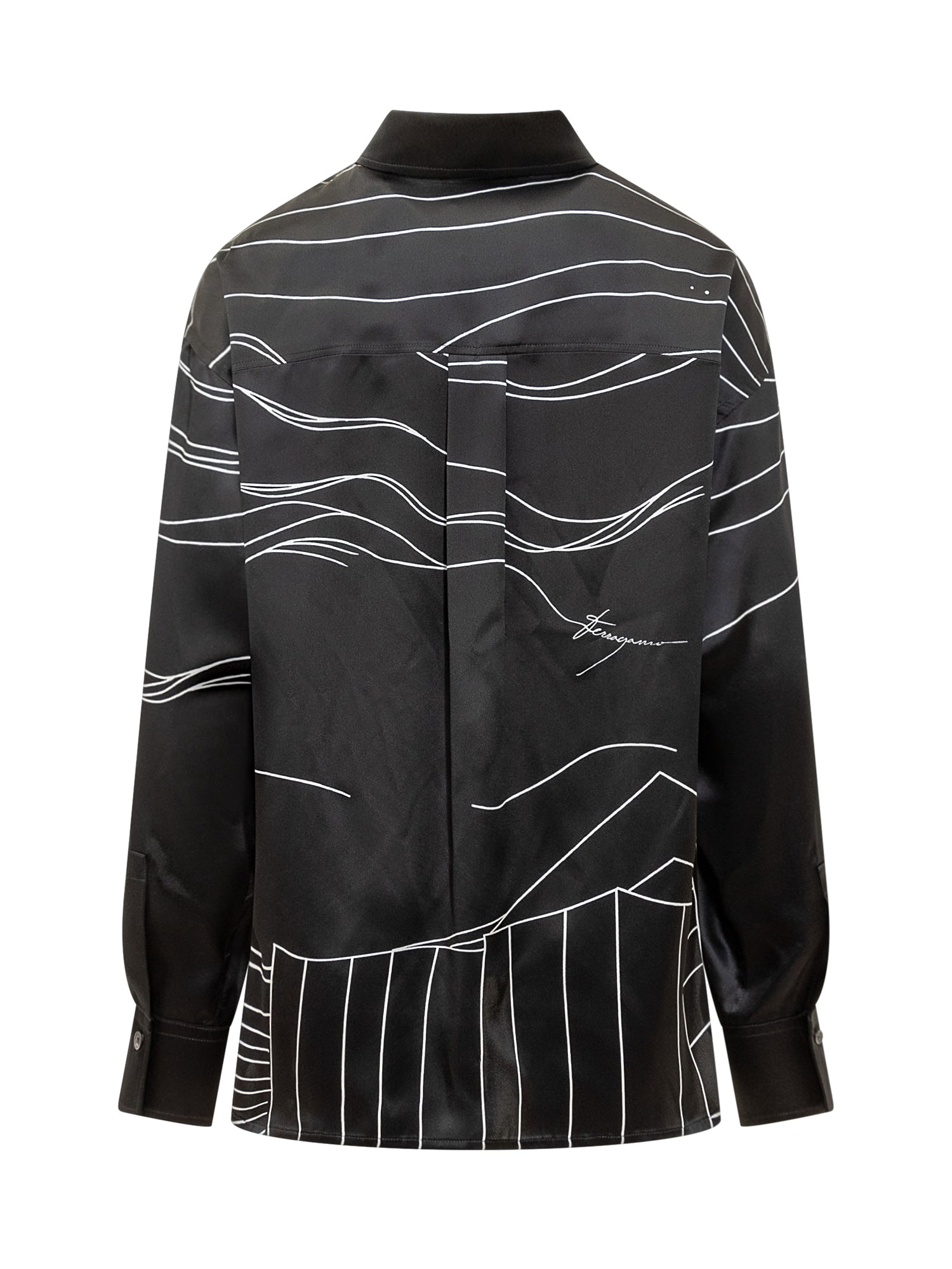 Оригінальна Shirt Salvatore ferragamo – вид ззаду