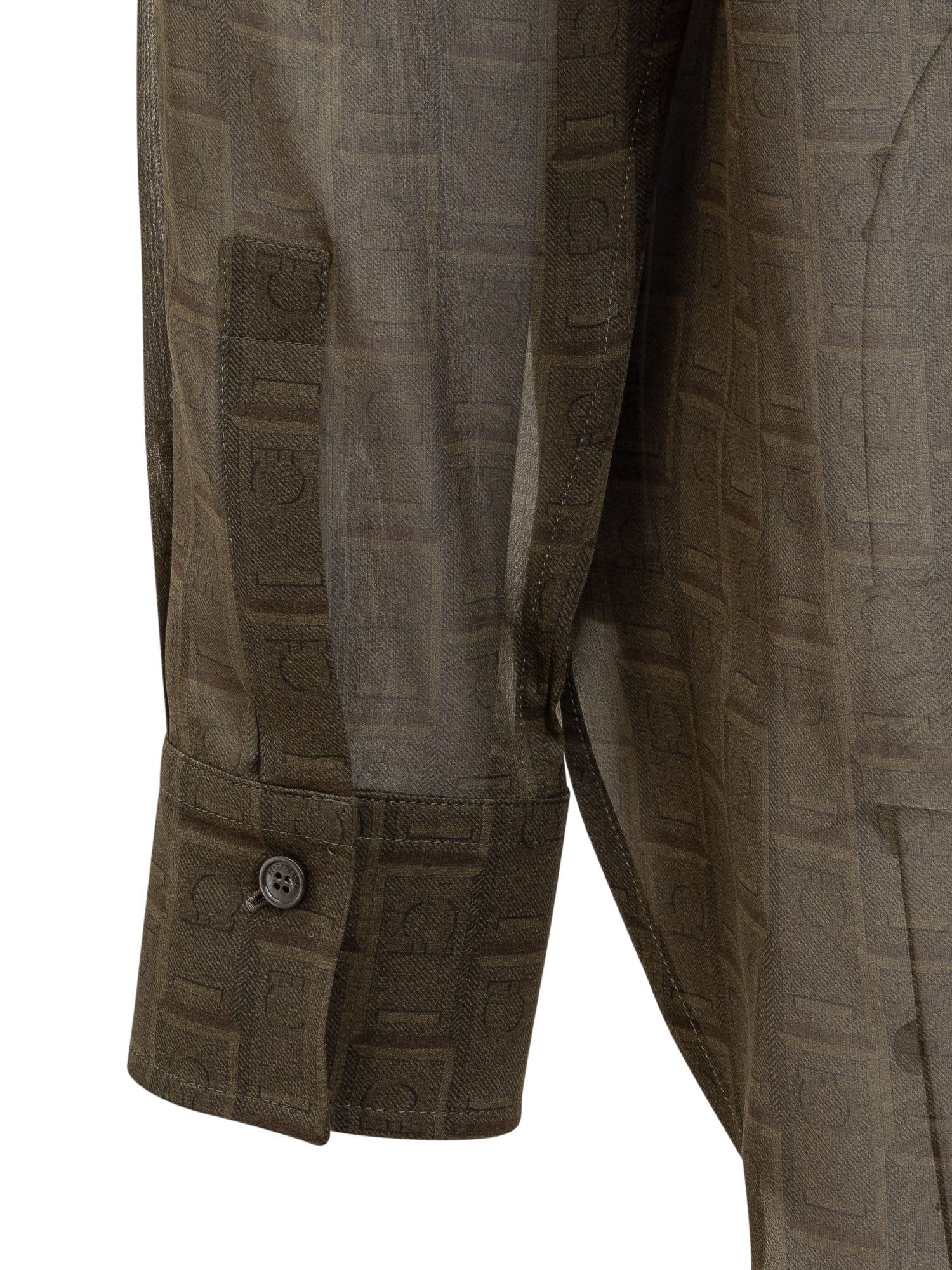 Shirt With Monogram Print Salvatore ferragamo – Гарантія оригінальності – детальний вид