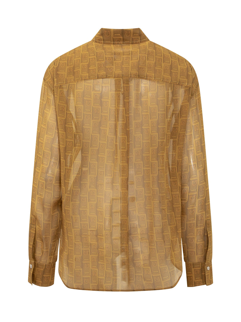 Shirt With Monogram Print Salvatore ferragamo – Гарантія оригінальності – вид ззаду