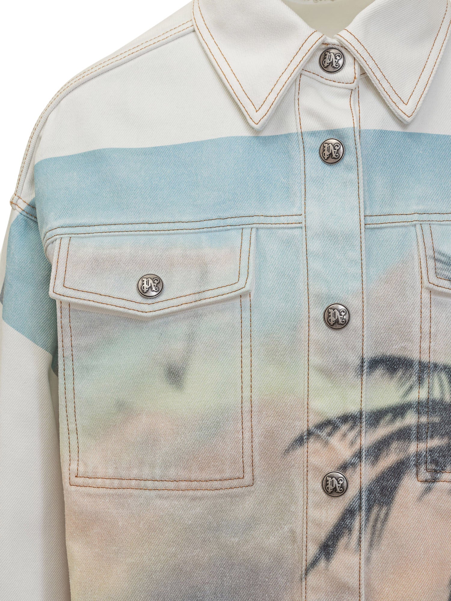 Оригінальна Sunrise Denim Jacket Palm angels – збільшений вид