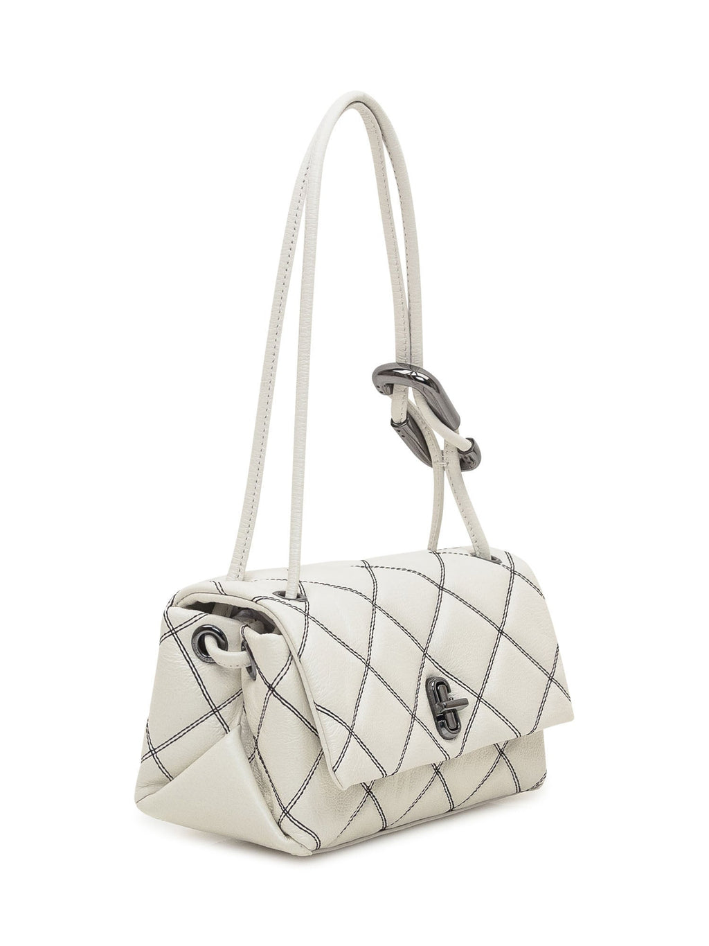 Оригінальна Double Shoulder Bag In Quilted Leather Marc jacobs – вид ззаду