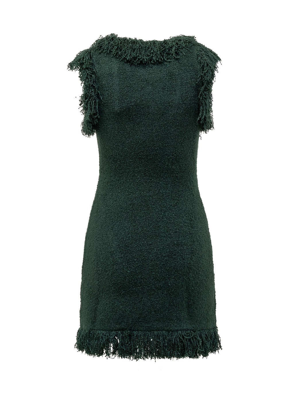 Оригінальна Green Fringe Knit Dress Ferragamo Salvatore ferragamo – вид ззаду