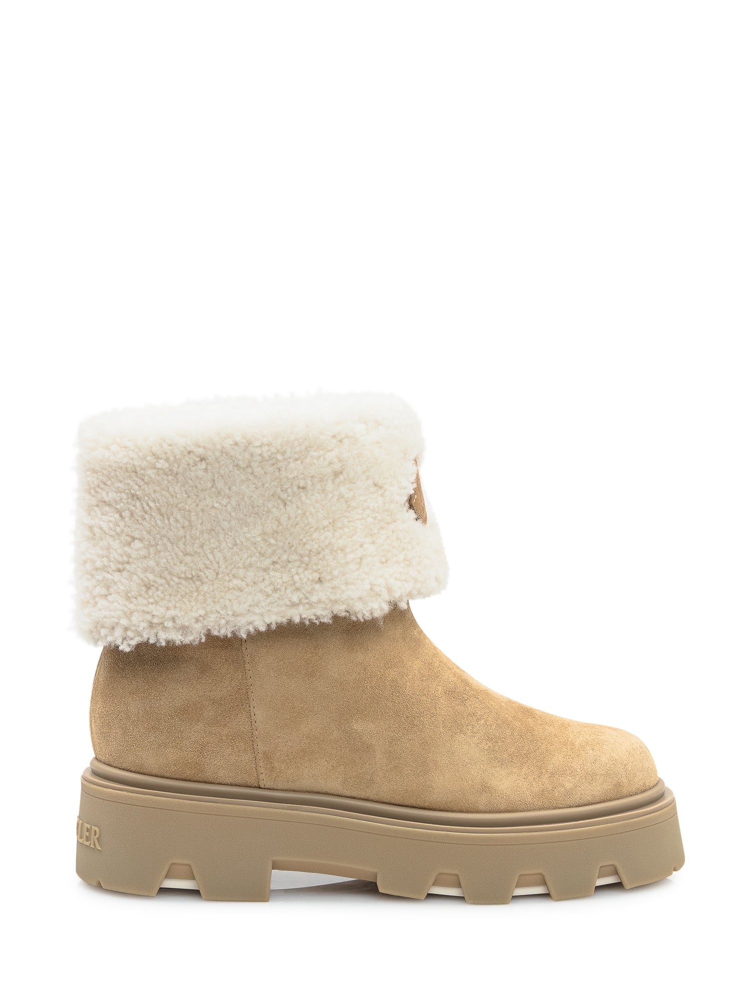 Aurea Ankle Boots Beige Moncler – Гарантія оригінальності – боковий вид