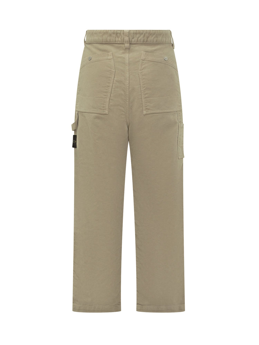 Beige Cotton Pants Stone island оригінал – Купити в Україні – вид ззаду
