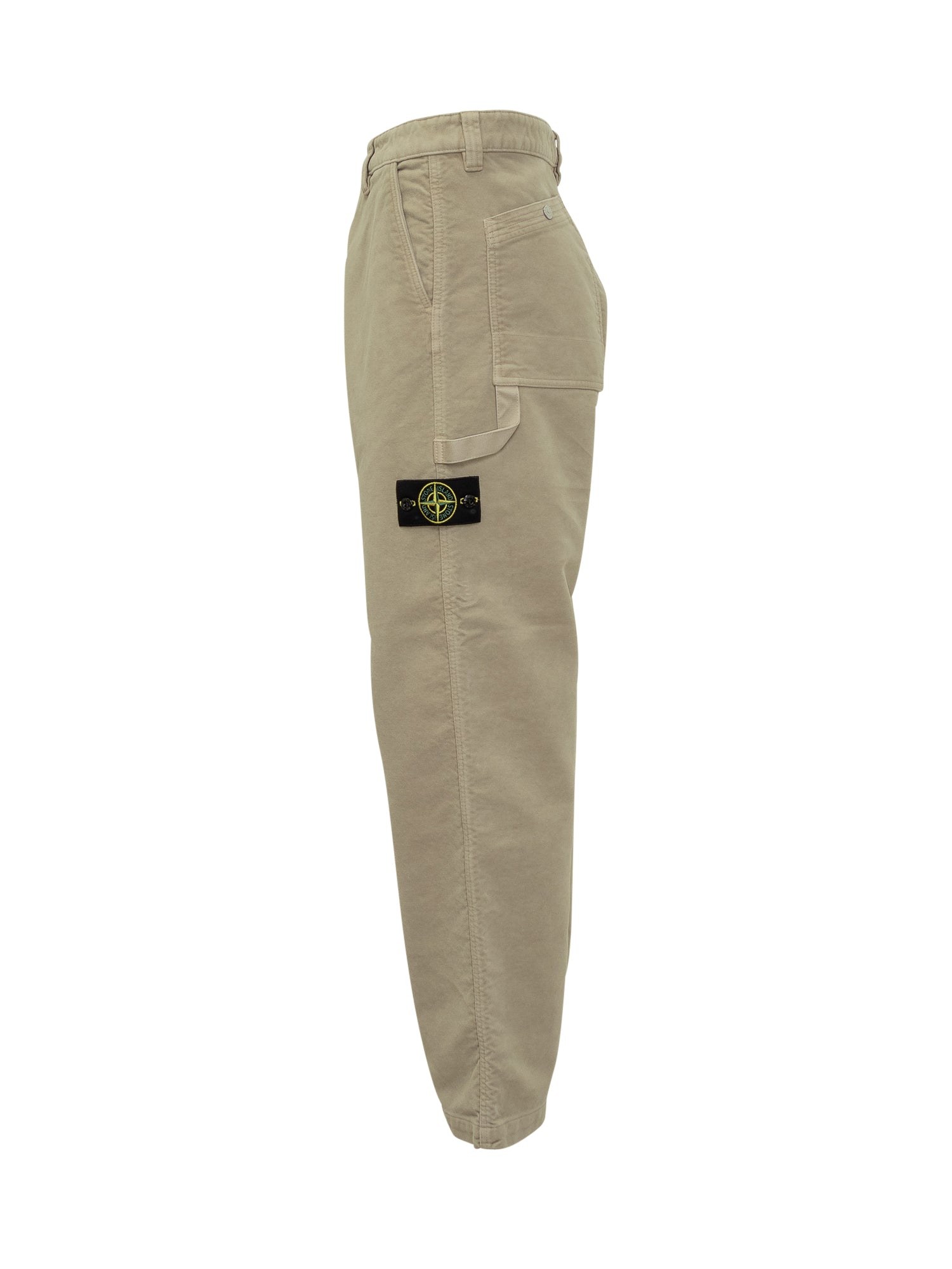 Beige Cotton Pants Stone island оригінал – Купити в Україні – детальний вид