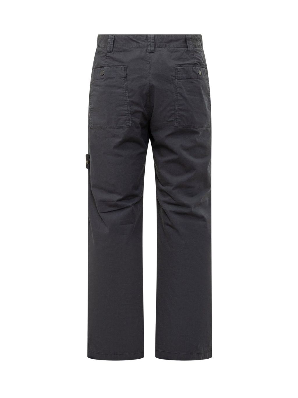 Black Cotton Trousers With Logo Stone island оригінал – Купити в Україні – вид ззаду