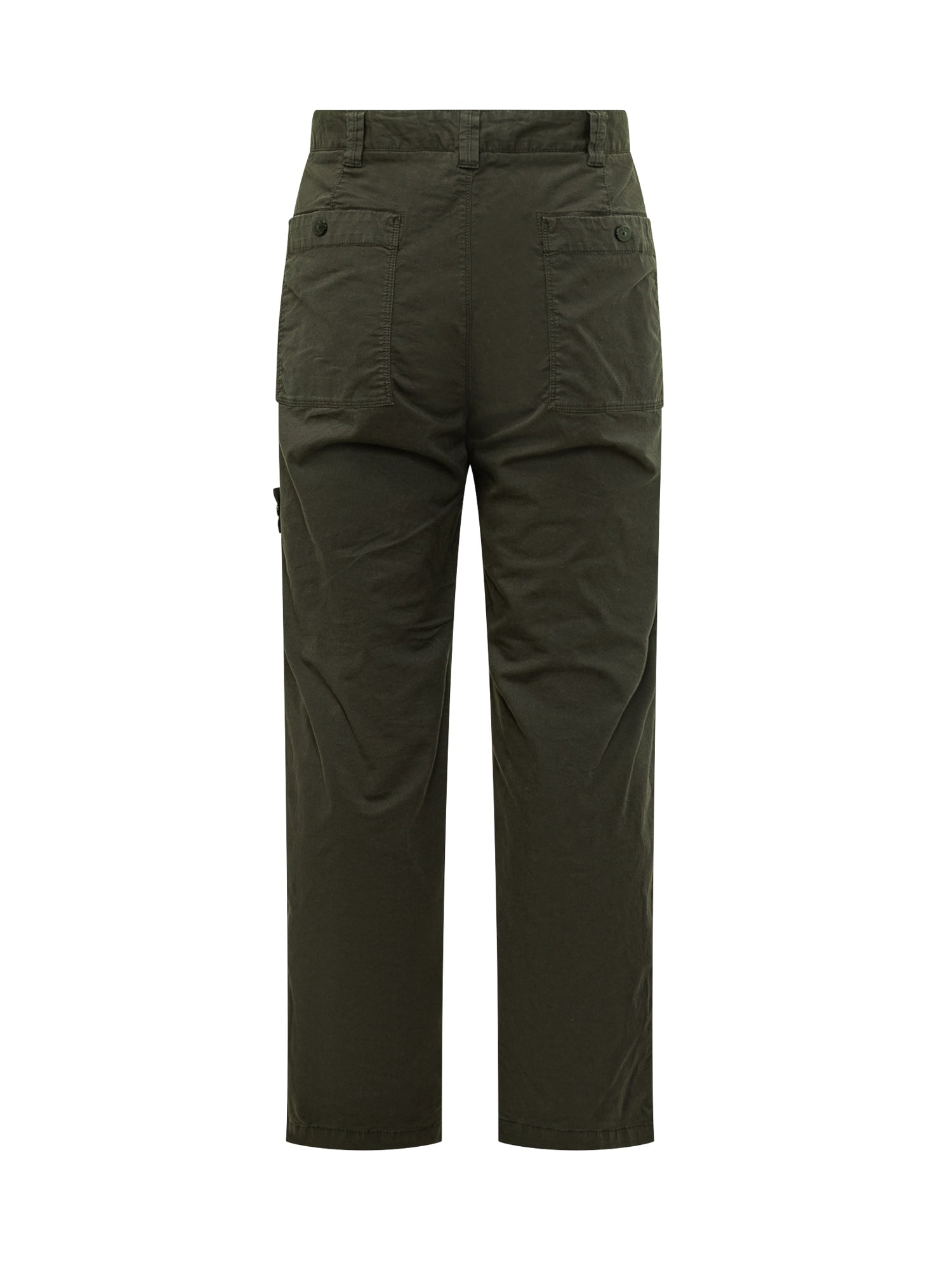 Green Cotton Pants Stone island оригінал – Купити в Україні – вид ззаду