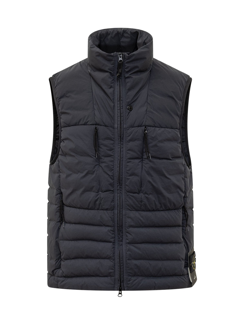 Black Padded Vest Stone island – Гарантія оригінальності – боковий вид