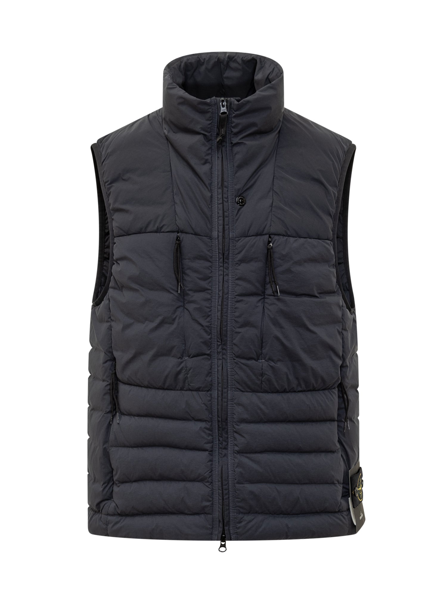 Black Padded Vest Stone island – Гарантія оригінальності – боковий вид