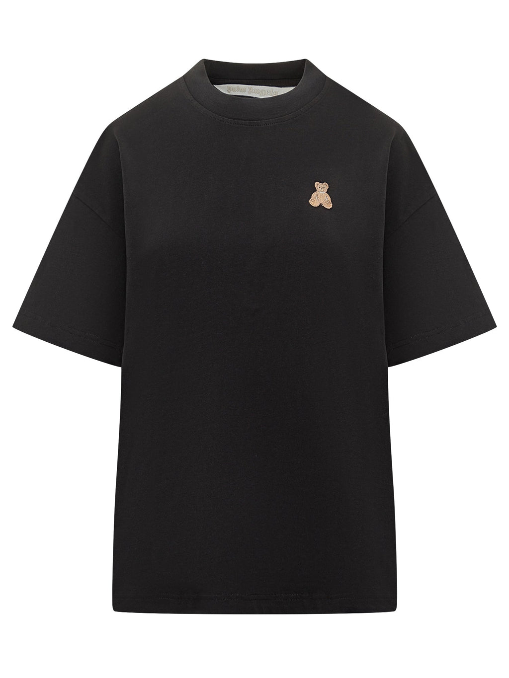 Black T Shirt With Embroidered Teddy Palm angels оригінал – Купити в Україні – боковий вид