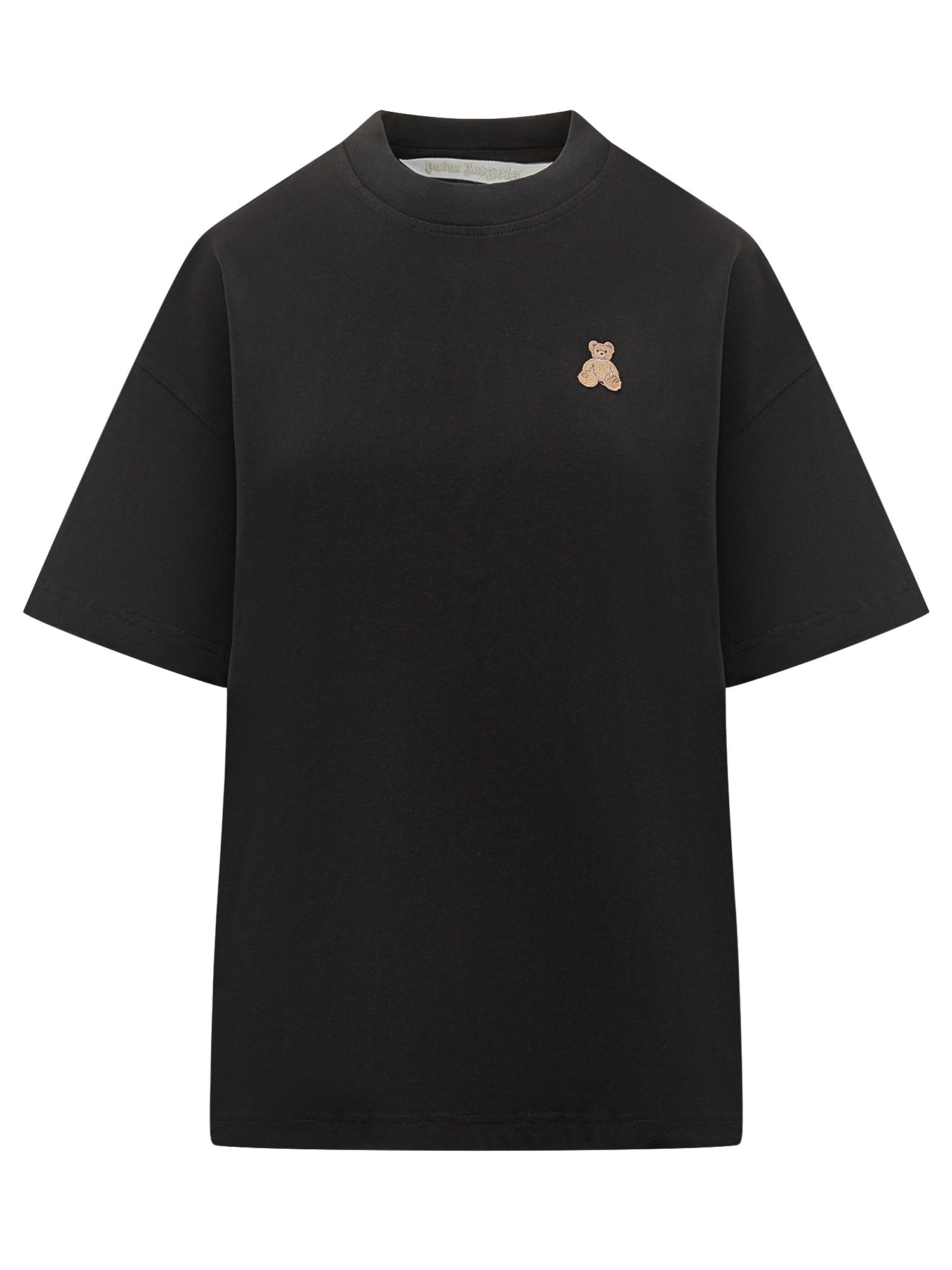 Black T Shirt With Embroidered Teddy Palm angels оригінал – Купити в Україні – боковий вид